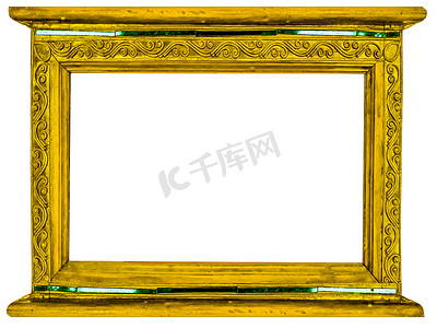 雅致边框摄影照片_由木头和边框装饰复古制作的相框