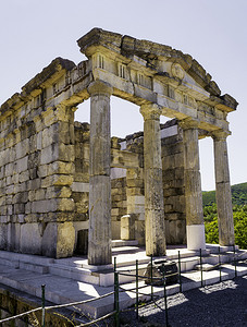 希腊伯罗奔尼撒半岛麦西尼亚古希腊城遗址