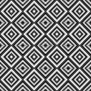 黑色和白色几何图案无缝 bakground
