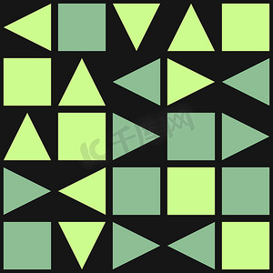 抽象几何图案生成计算艺术插画