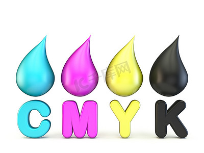 CMYK 滴 3D