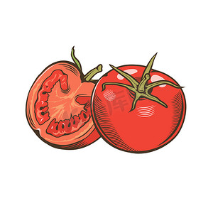 复古风格的西红柿