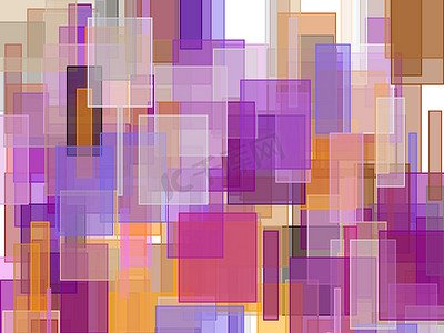 抽象紫摄影照片_抽象紫灰色橙色棕色方块图背景