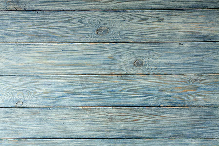 蓝色木板背景摄影照片_蓝色木板背景纹理