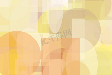 省略号摄影照片_抽象棕色黄色圆圈和椭圆正方形和矩形图背景