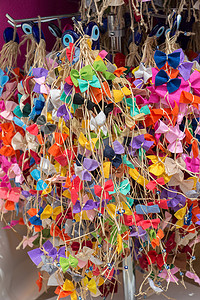 彩色蝴蝶结和丝带的集合