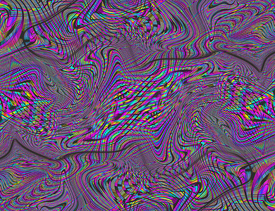 迷幻迷幻彩虹背景故障 LSD 彩色壁纸。 