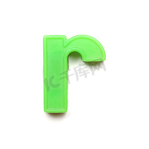 英文字母线稿摄影照片_磁性小写字母 R