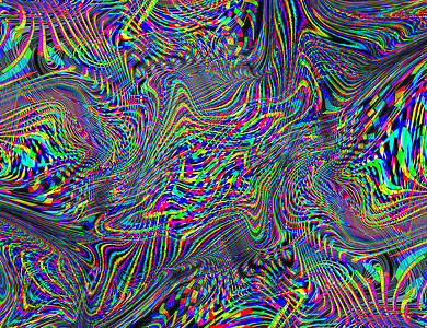 迷幻彩虹背景 LSD 彩色壁纸。