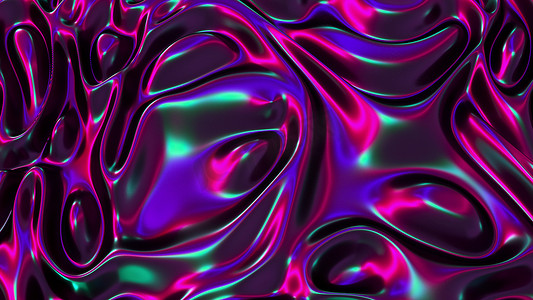 虹背景摄影照片_计算机生成的编织虹彩布真实背景，3D 渲染背景