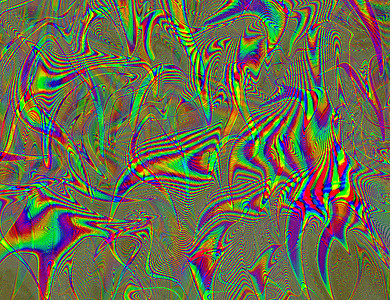 迷幻彩色摄影照片_迷幻迷幻彩虹背景故障 LSD 彩色壁纸。 