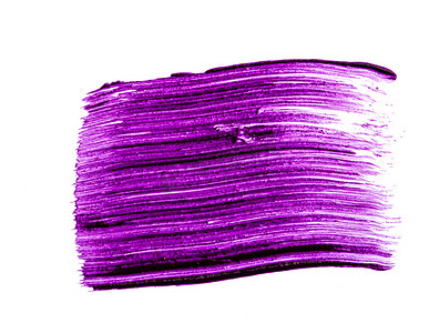 孤立在白色背景上的紫色口红样本
