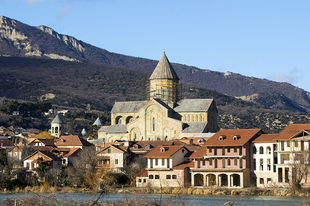格鲁吉亚著名的老城姆茨赫塔。 