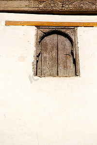 摩洛哥非洲建筑的窗户墙砖历史