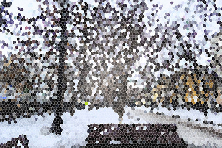 边框剪贴画摄影照片_雪背景覆盖的树木树枝的数字插图