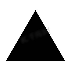 象形图插图中创意图形设计 ui 元素的三角形图标矢量符号