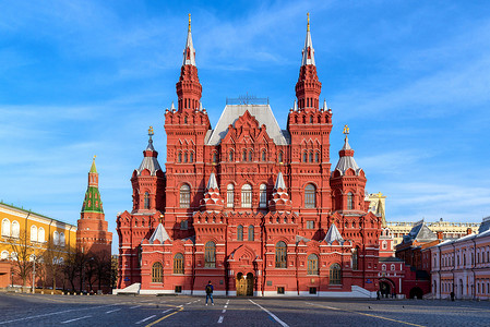 建房摄影照片_俄罗斯莫斯科红场历史博物馆