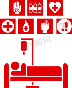 救护车标志摄影照片_医疗标志图