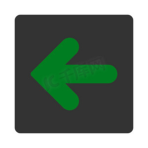 箭头左平绿色和灰色颜色圆形按钮
