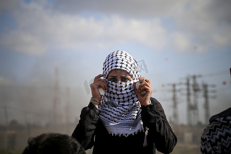 部队军装摄影照片_巴勒斯坦 - 动乱 - 加沙地带