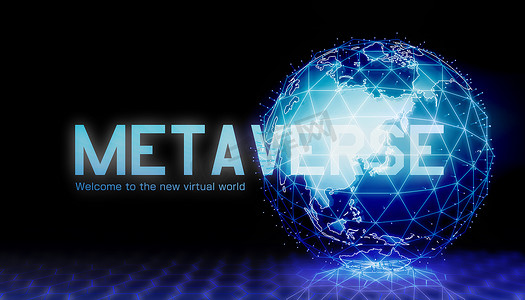 主题网页摄影照片_Metaverse 主题网页横幅插图