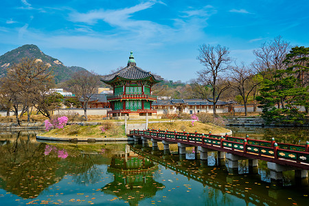 罗云熙写真摄影照片_香源亭，景福宫，首尔，韩国