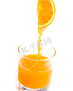 健康橙汁饮料展示鲜榨果汁和饮料