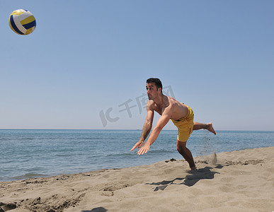 男子沙滩排球运动员