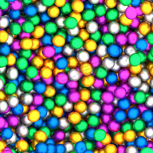 抽象彩色球体集合