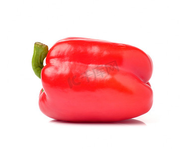 蔬菜落摄影照片_孤立在白色背景上的甜椒