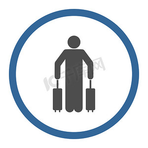 客户案例摄影照片_旅客行李图标
