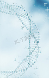 生物分子结构摄影照片_生物分子结构，3d 渲染。
