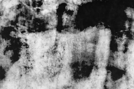 浅色大理石摄影照片_旧浅色大理石抽象墙纹理背景上的黑色油漆斑点和图案