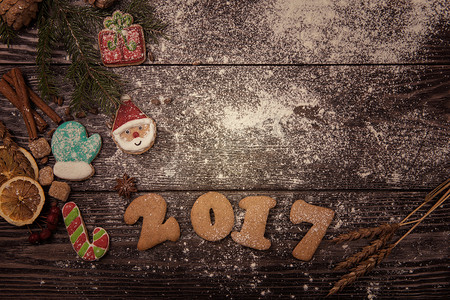 2017下雪摄影照片_2017年新的姜饼