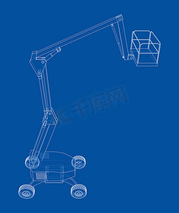 高空作业平台摄影照片_高空作业平台概念概要