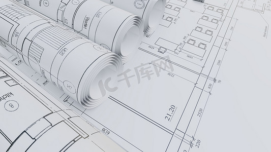 a1图纸底板摄影照片_建筑图纸。