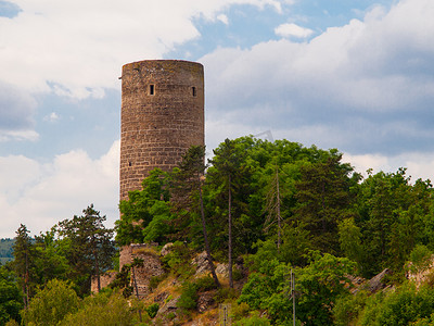 泽布拉克城堡的圆塔