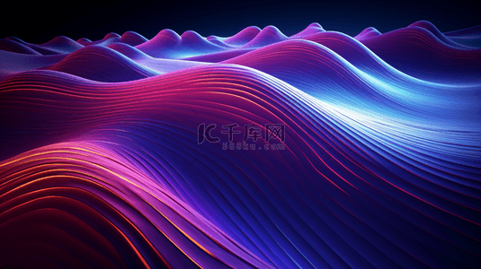 大气网格背景图片_商务科技曲面大气蓝紫色背景