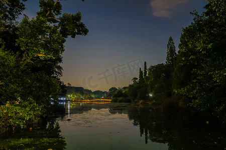 井公园夜景