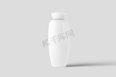 化妆品包装瓶罐 3D 渲染白色空白样机