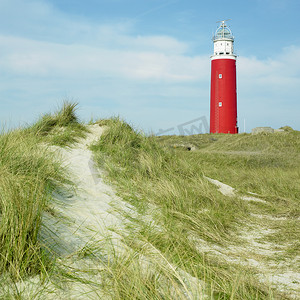 德科尔摄影照片_灯塔，德科克斯多普，特塞尔岛，荷兰
