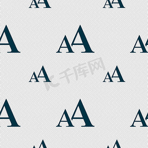 字体装饰小摄影照片_放大字体，AA 图标符号。