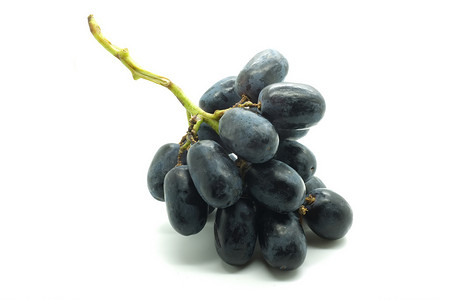 纯黑色摄影照片_成熟的葡萄
