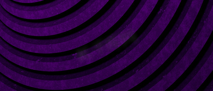 具体风格抽象最小波浪或曲线线建筑设计紫色背景粗糙纹理，3D 渲染插图