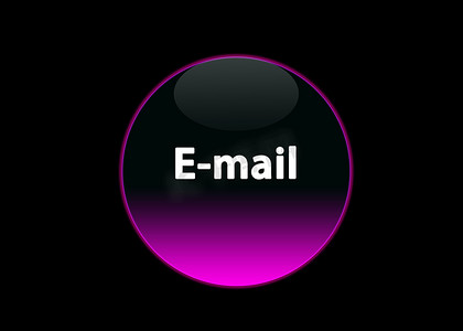 粉色霓虹按钮电子邮件