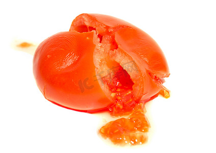 受损的番茄