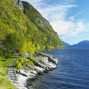 挪威哈尔当厄尔峡湾的风景
