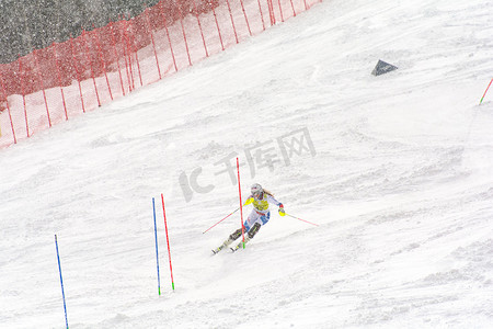 2019 年 3 月 12 日，国际雪联高山滑雪世界杯决赛在安道尔索尔德埃尔塔特举行，滑雪世界决赛女子速降赛。