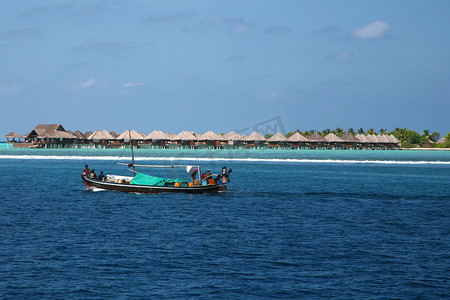 马尔代夫的船