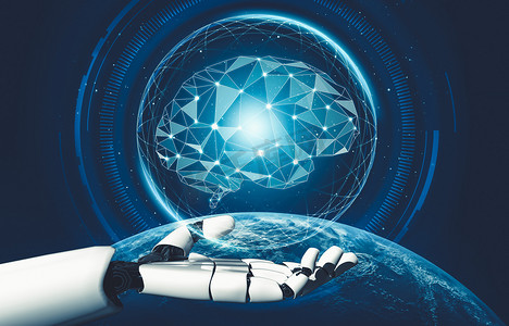 机器人机器人人工智能概念的未来AI思维